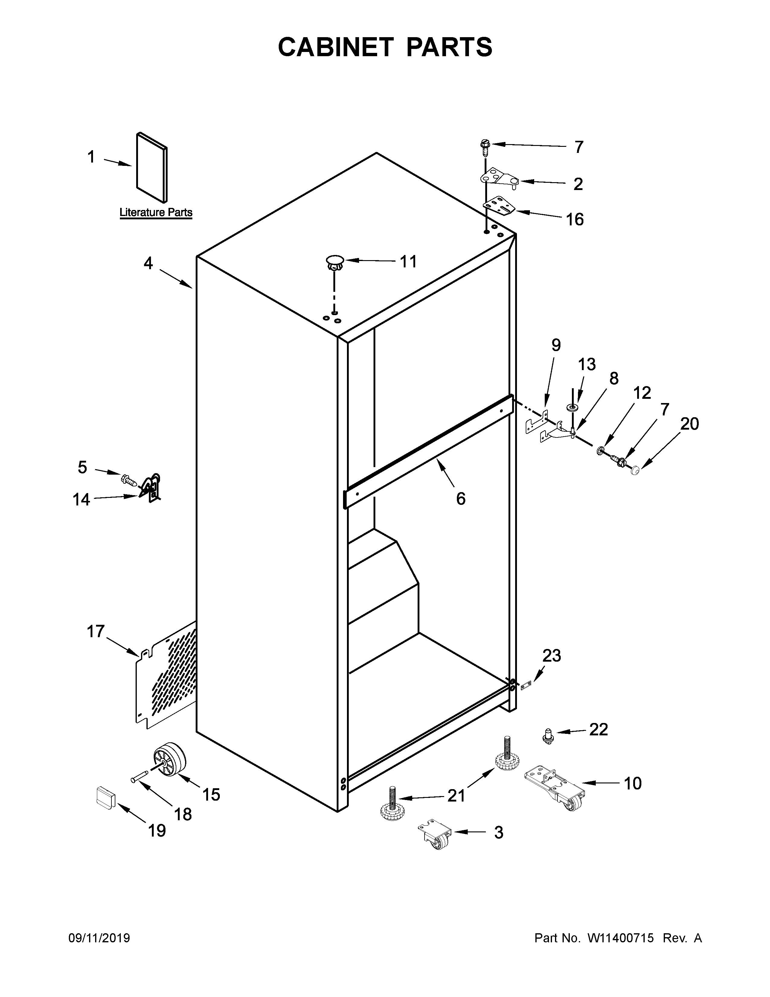 Cabinet parts