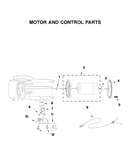 Motor and control parts