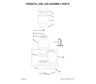 KitchenAid KJE22AEANA0 pedestal and jar assembly parts diagram