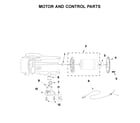 KitchenAid KJE22AEANA0 motor and control parts diagram