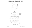 KitchenAid KJE22AEBNA0 pedestal and jar assembly parts diagram