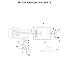 KitchenAid KJE22AEBNA0 motor and control parts diagram