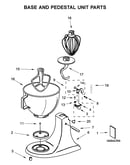 Base and pedestal unit parts