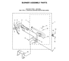 Maytag MGD5630HW1 burner assembly parts diagram
