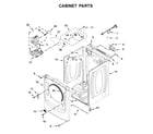 Maytag YMED8630HW1 cabinet parts diagram