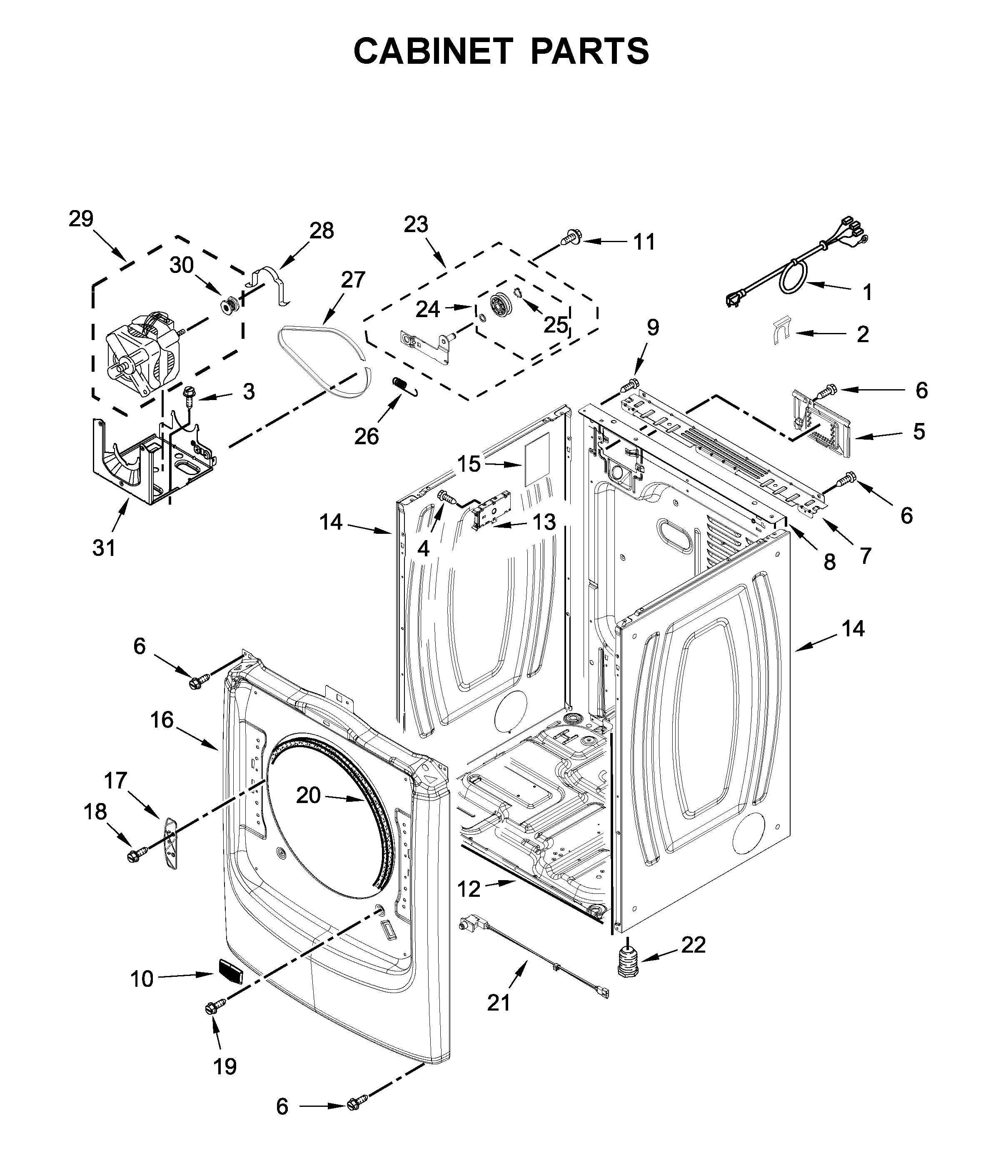 Cabinet parts