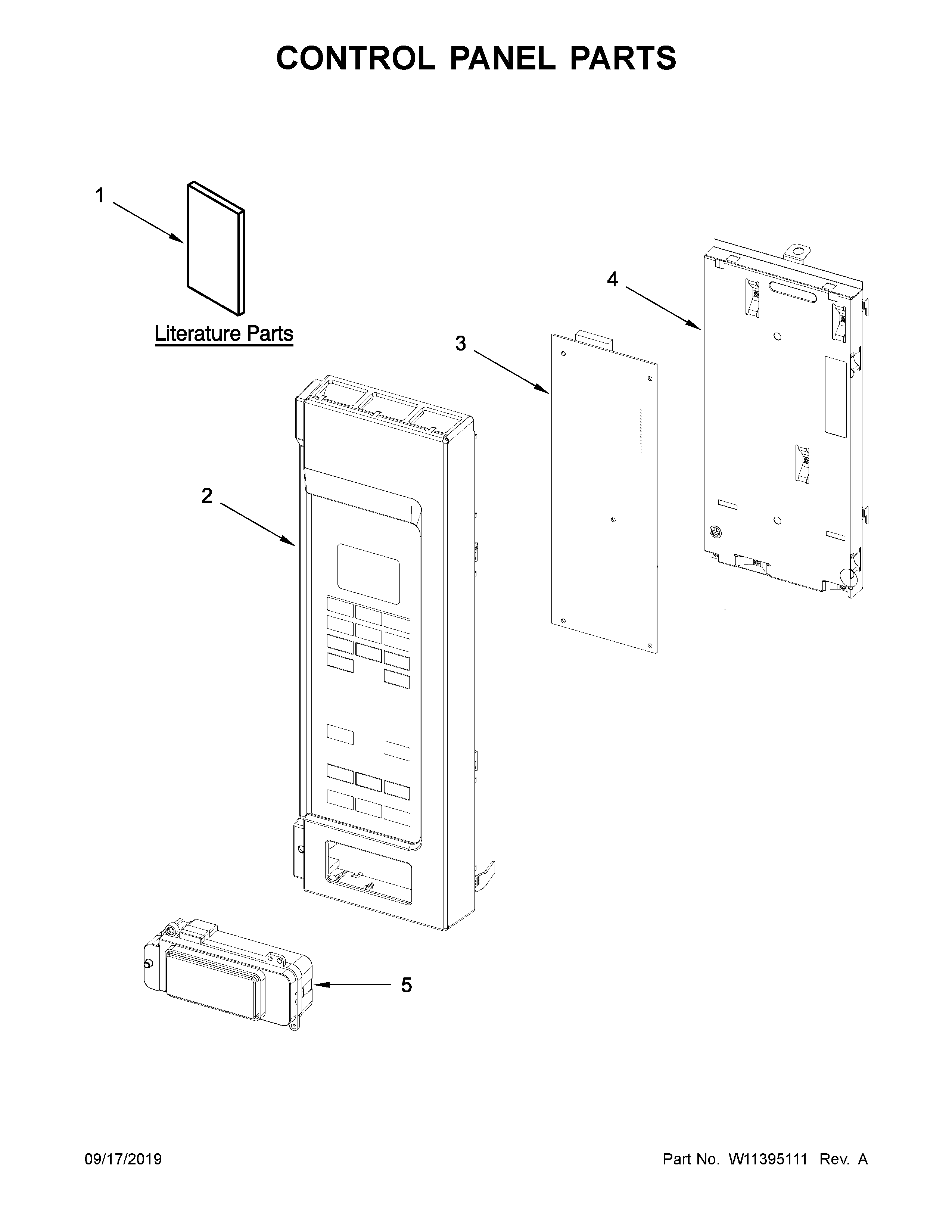 Control panel parts