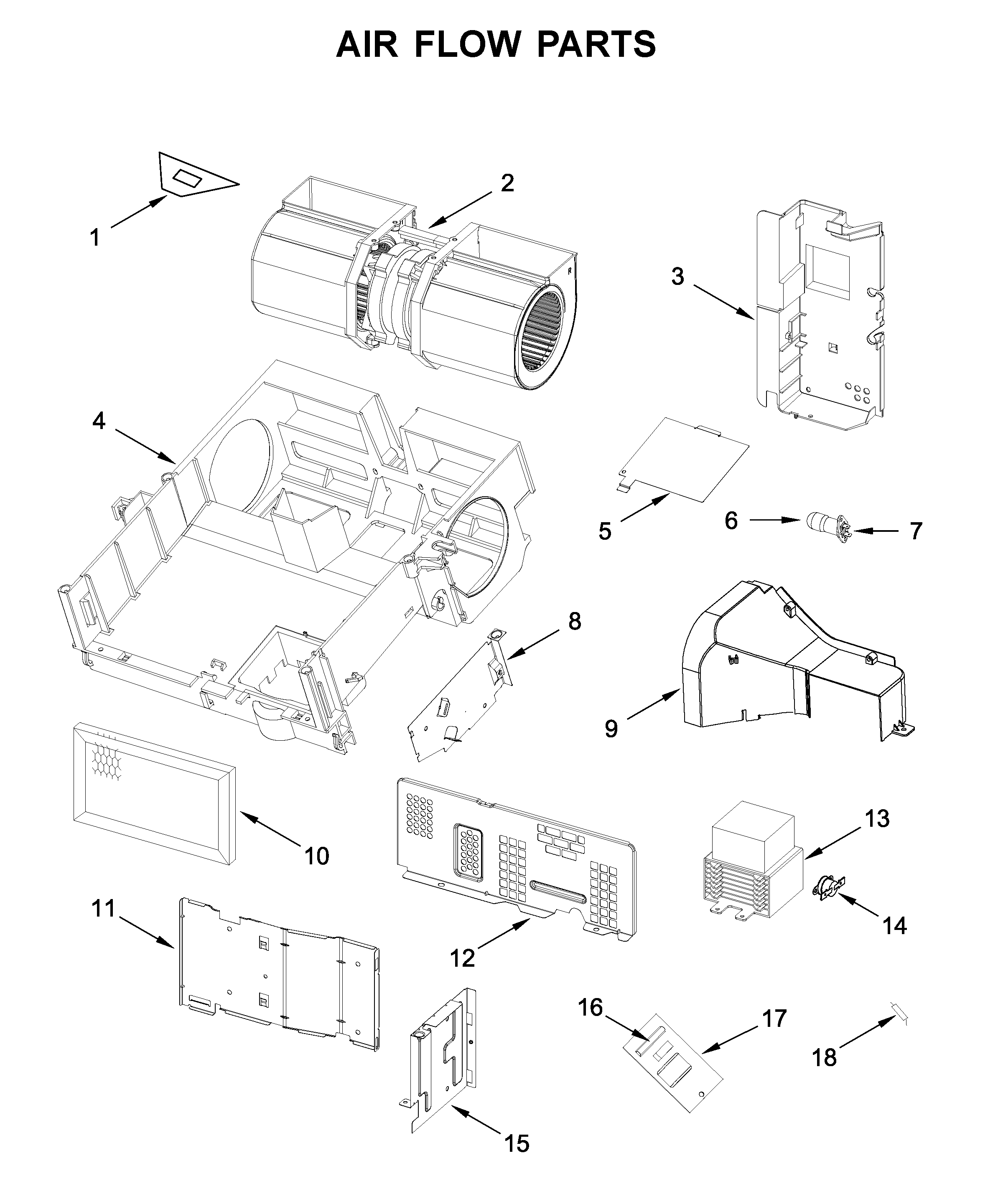 Air flow parts