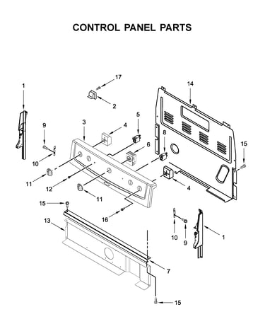 Control panel parts