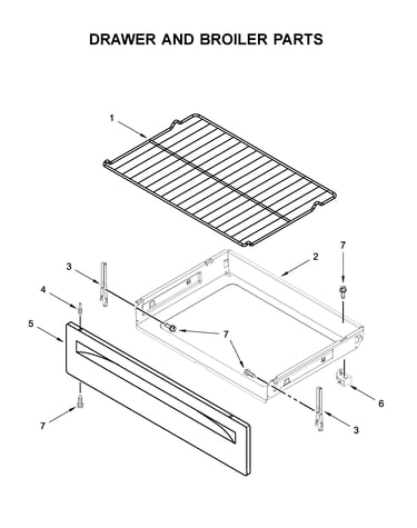 Drawer and broiler parts
