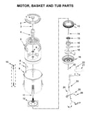 Motor, basket and tub parts
