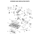 Whirlpool WMH76719CE3 interior and ventilation parts diagram