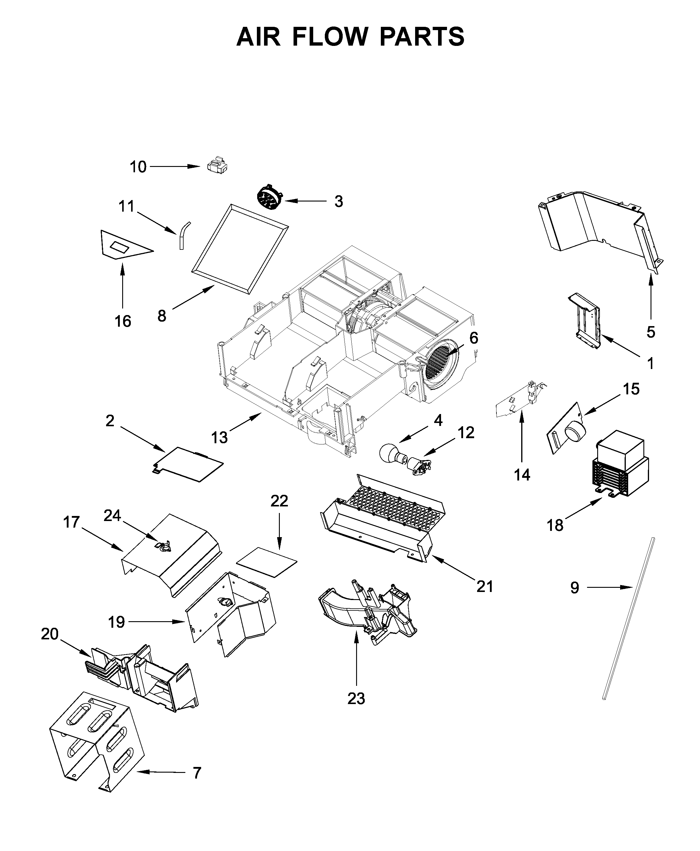 Air flow parts