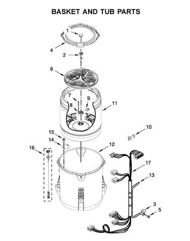 Basket and tub parts