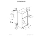 Whirlpool WRT318FMDW05 cabinet parts diagram