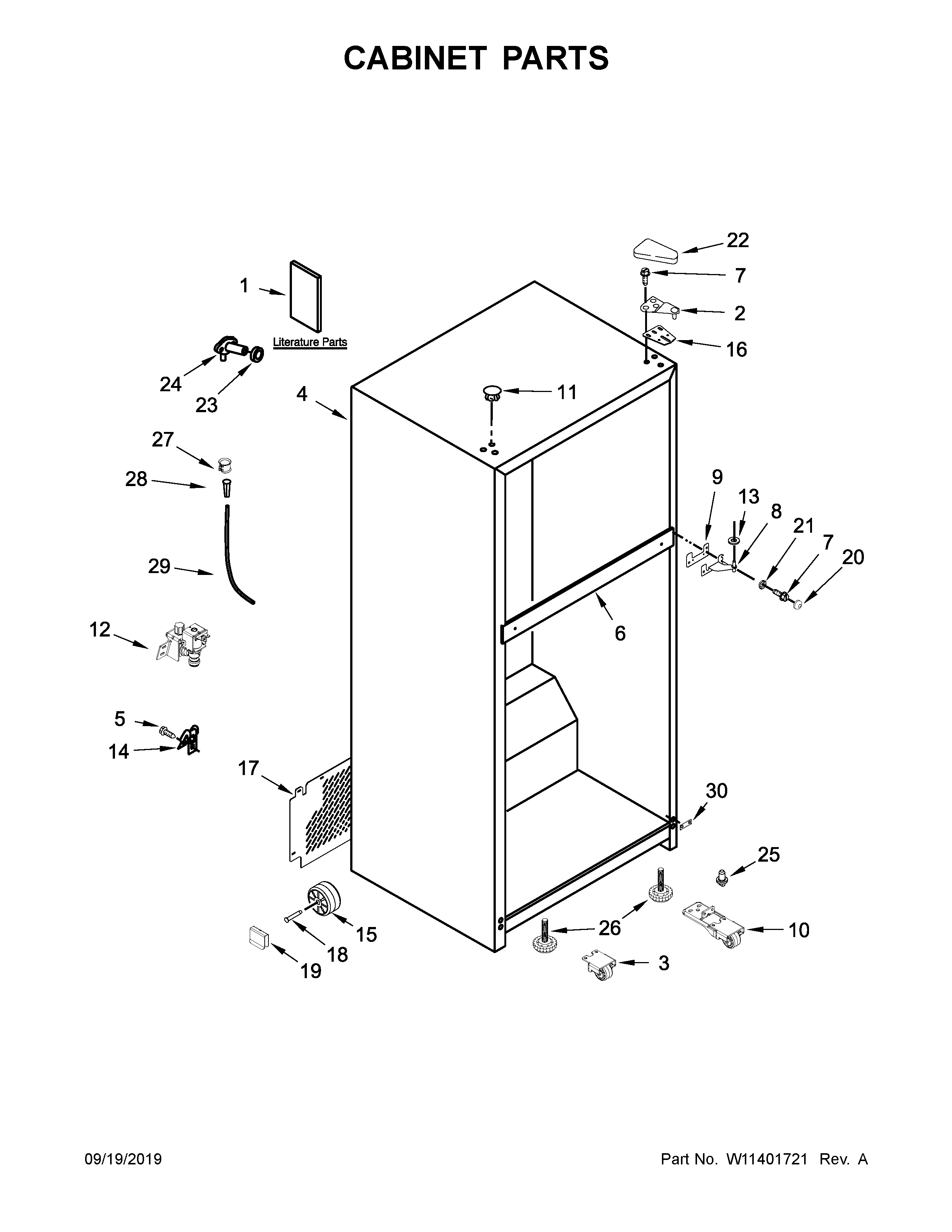 Cabinet parts