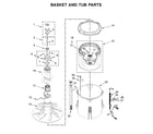 Maytag MVWP575GW0 basket and tub parts diagram