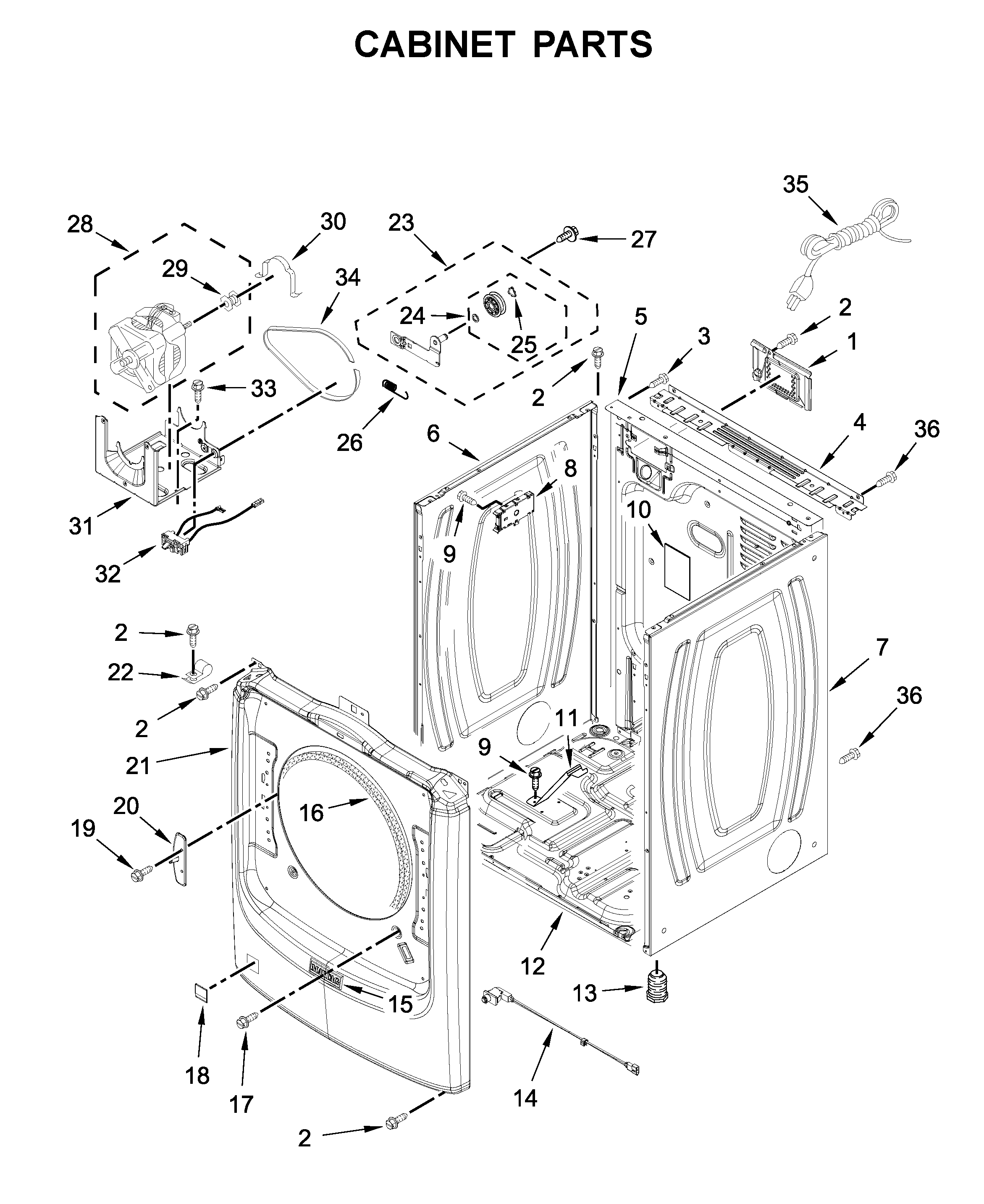 Cabinet parts
