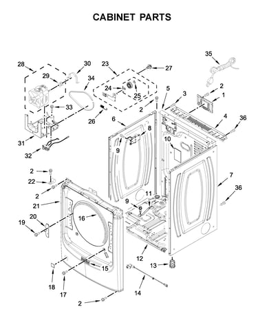 Cabinet parts