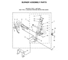 Maytag 8TMGD6630HW0 burner assembly parts diagram