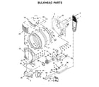 Maytag MED6630HW1 bulkhead parts diagram