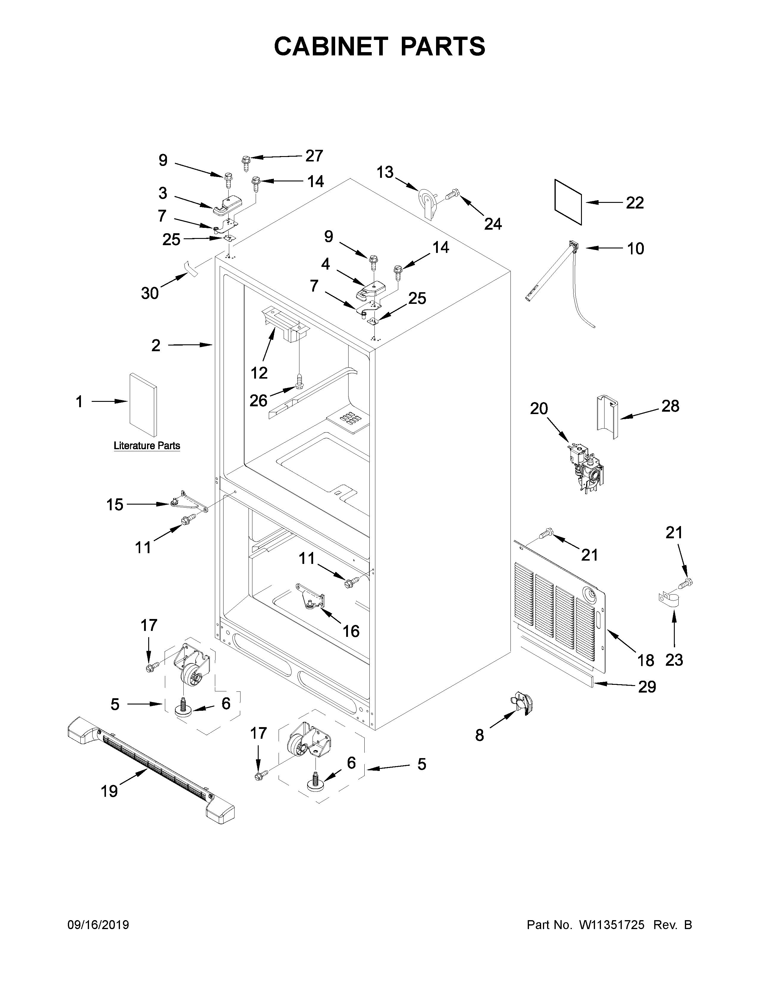 Cabinet parts