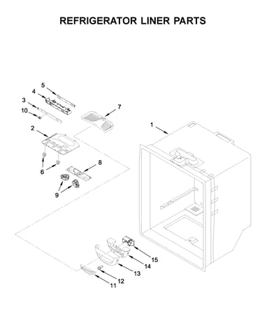 Refrigerator liner parts