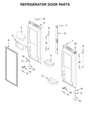 Refrigerator door parts