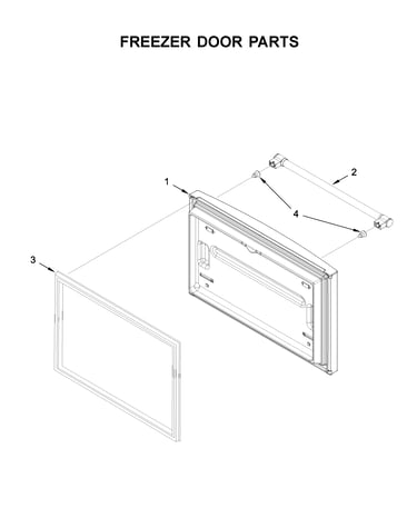 Freezer door parts
