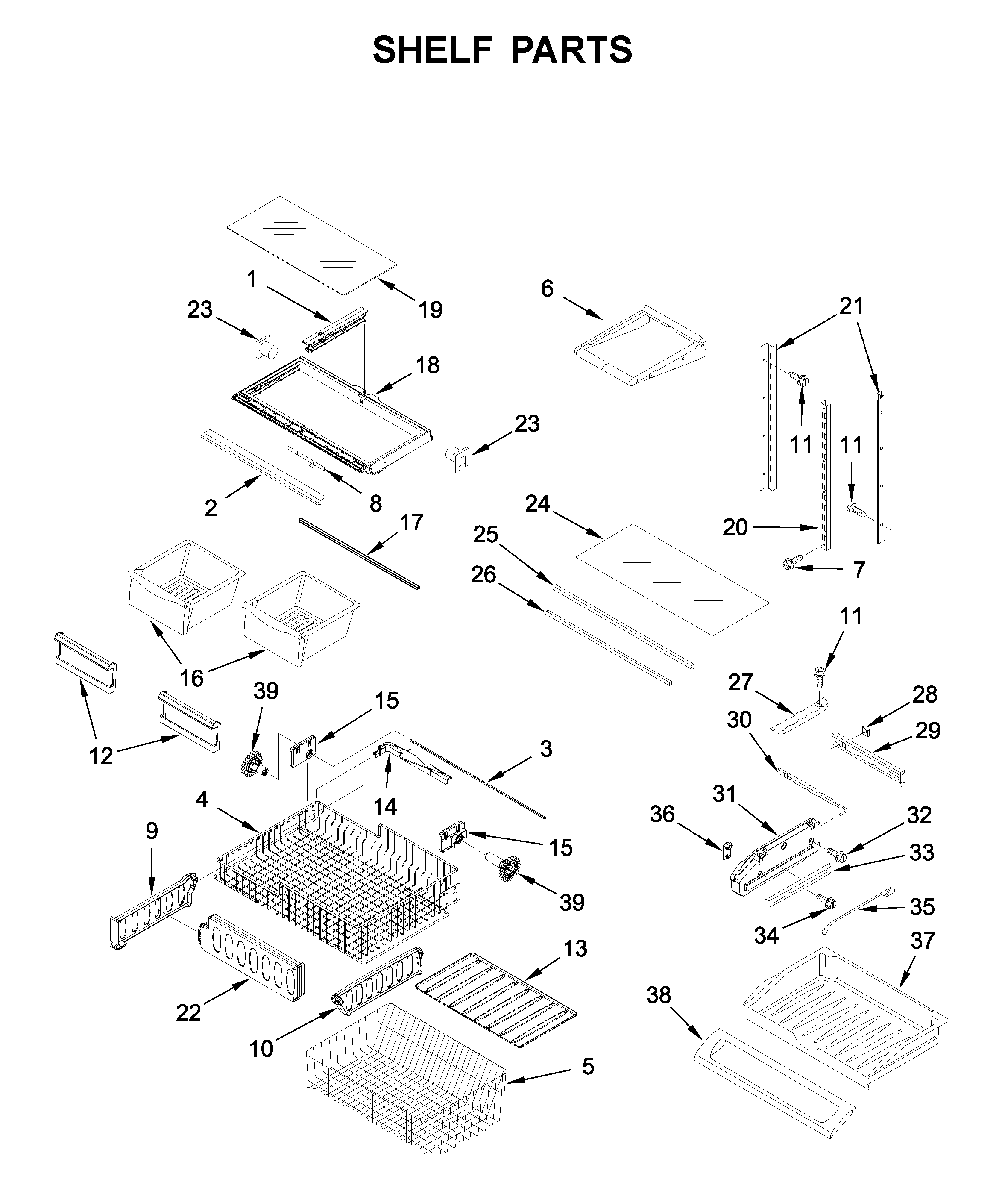 Shelf parts