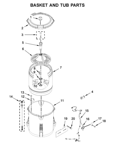 Basket and tub parts