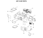 Amana YAMV2307PFW2 air flow parts diagram