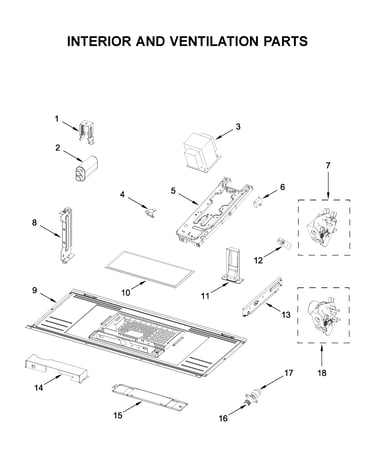 Interior and ventilation parts