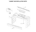 Maytag YMMV1175JZ0 cabinet and installation parts diagram