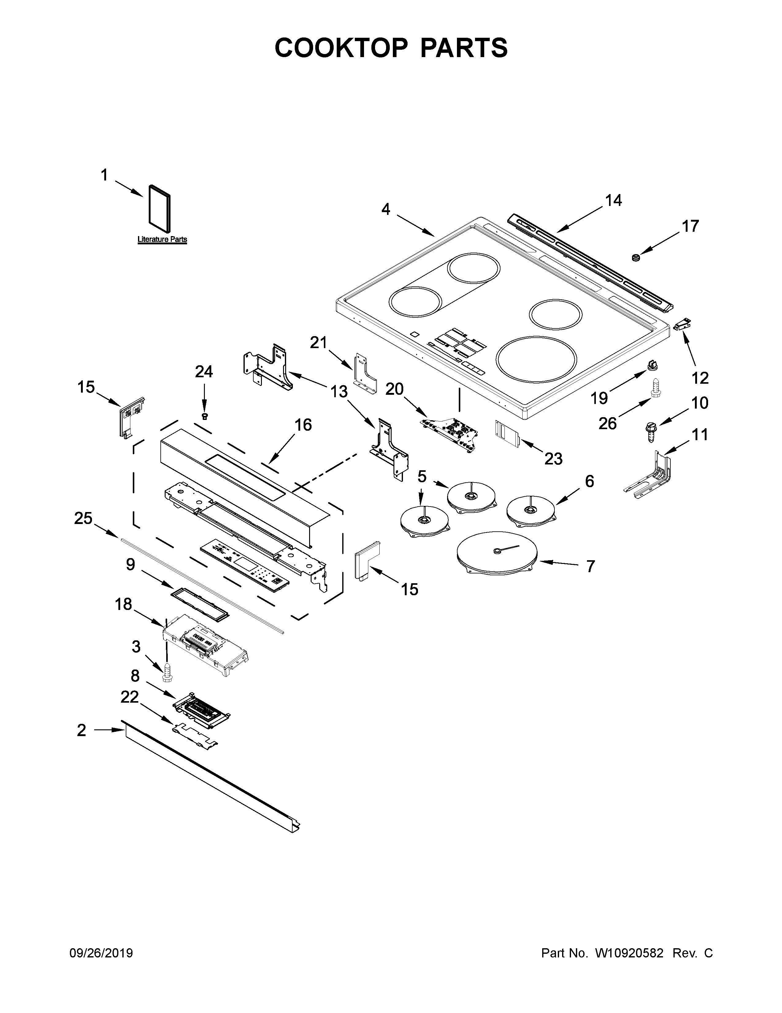 COOKTOP PARTS