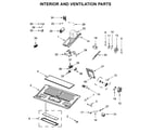 Whirlpool WMH76719CH4 interior and ventilation parts diagram