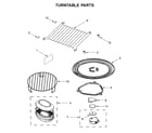 Whirlpool WMH76719CE4 turntable parts diagram