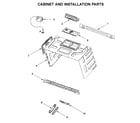 Whirlpool WMH76719CE4 cabinet and installation parts diagram