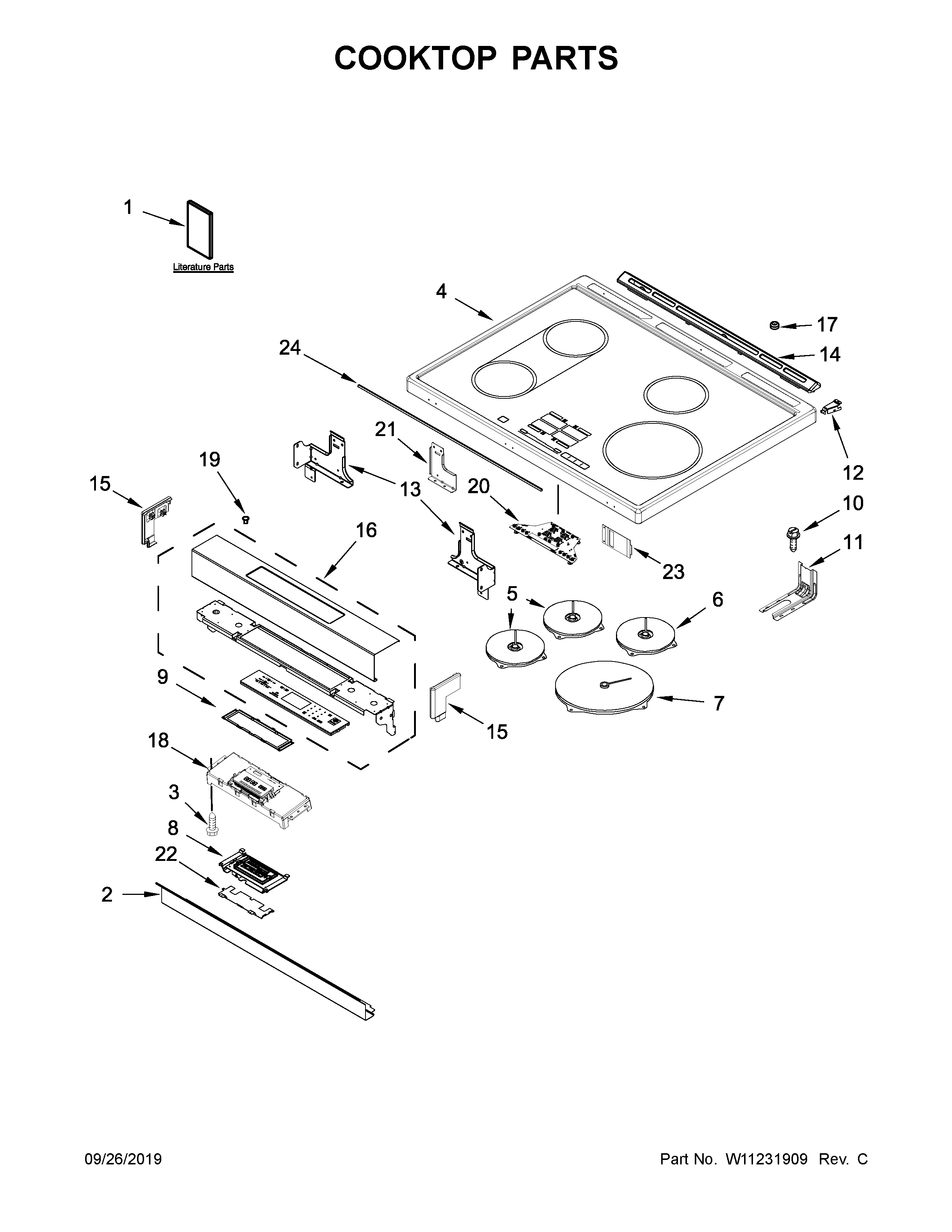 COOKTOP PARTS