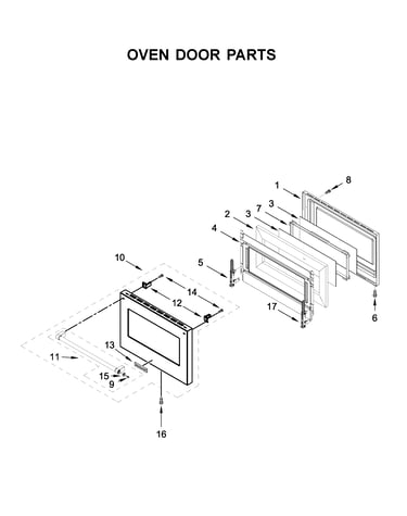 Oven door parts