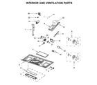 KitchenAid KMHS120EBS6 interior and ventilation parts diagram