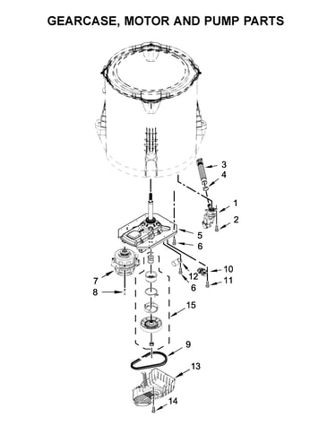 Gearcase, motor and pump parts