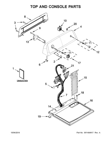 Top and console parts