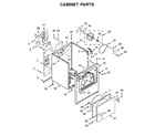 Maytag 4KMEDC410JW0 cabinet parts diagram