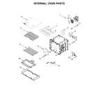 KitchenAid KFDC500JAV00 internal oven parts diagram