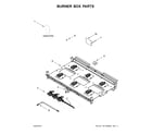 KitchenAid KFDC506JMH00 burner box parts diagram