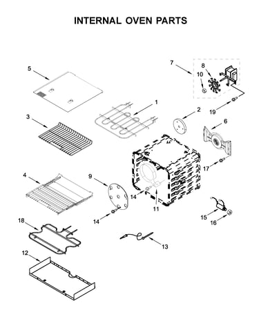 Internal oven parts