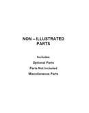 Optional parts (not included)