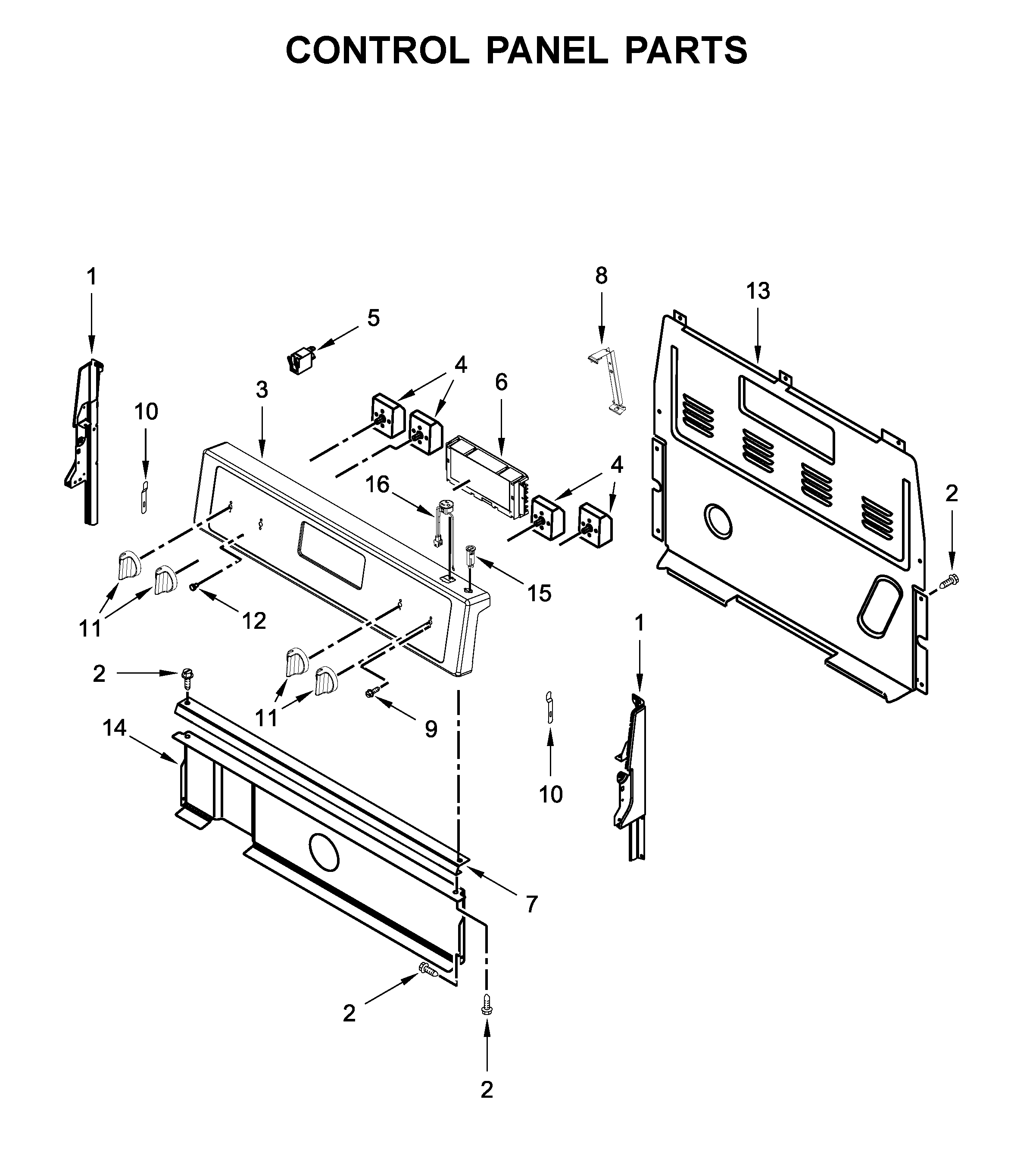 CONTROL PANEL PARTS