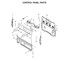 Whirlpool YWFC150M0EB4 control panel parts diagram